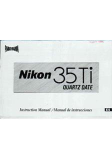 Nikon 35 Ti manual. Camera Instructions.